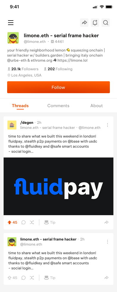 2. Explore your profile